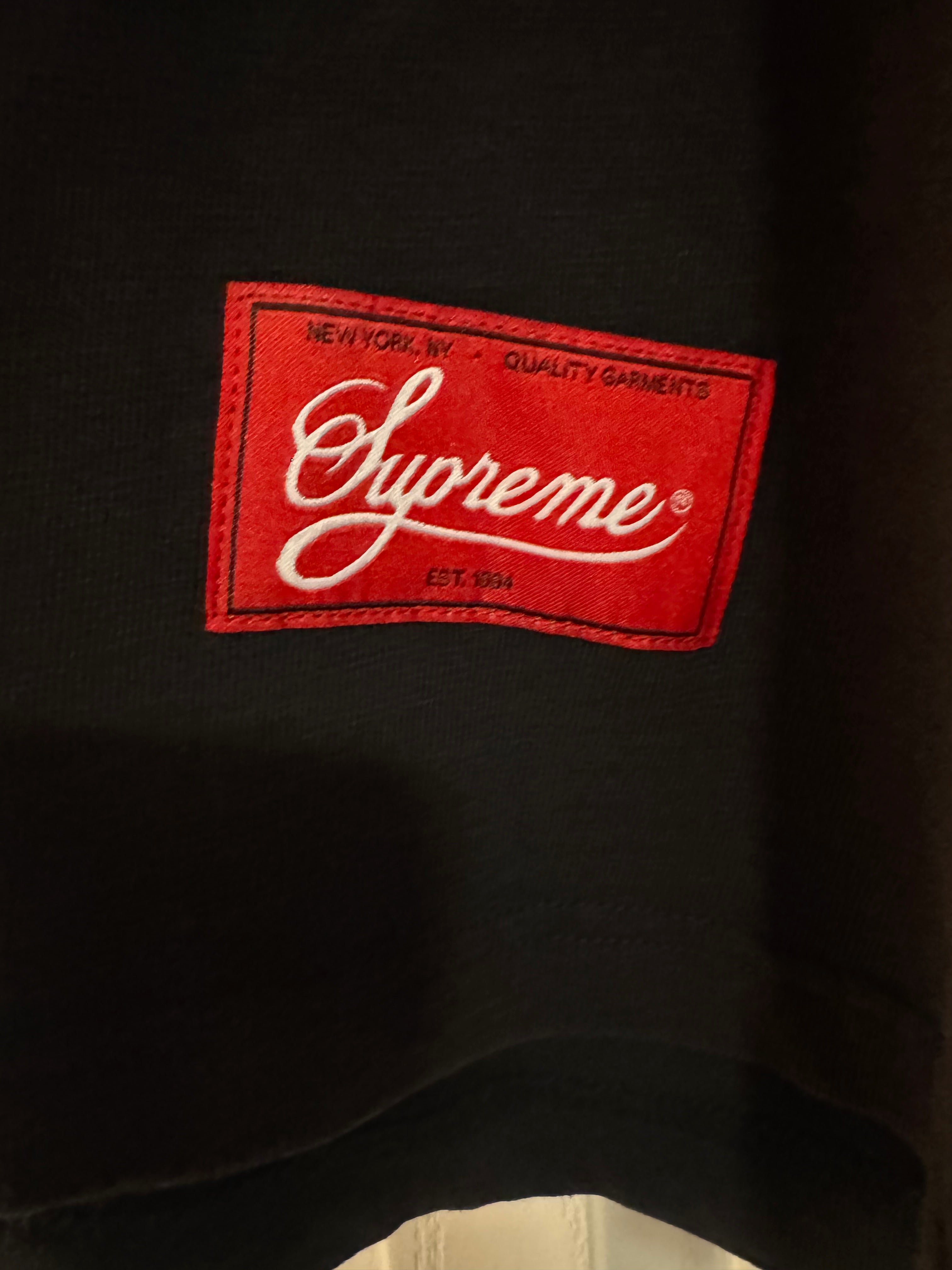 Supreme Patchwork Yoke Football Top FW24 Black XXL Authentic Deadstock Supreme Streetwear