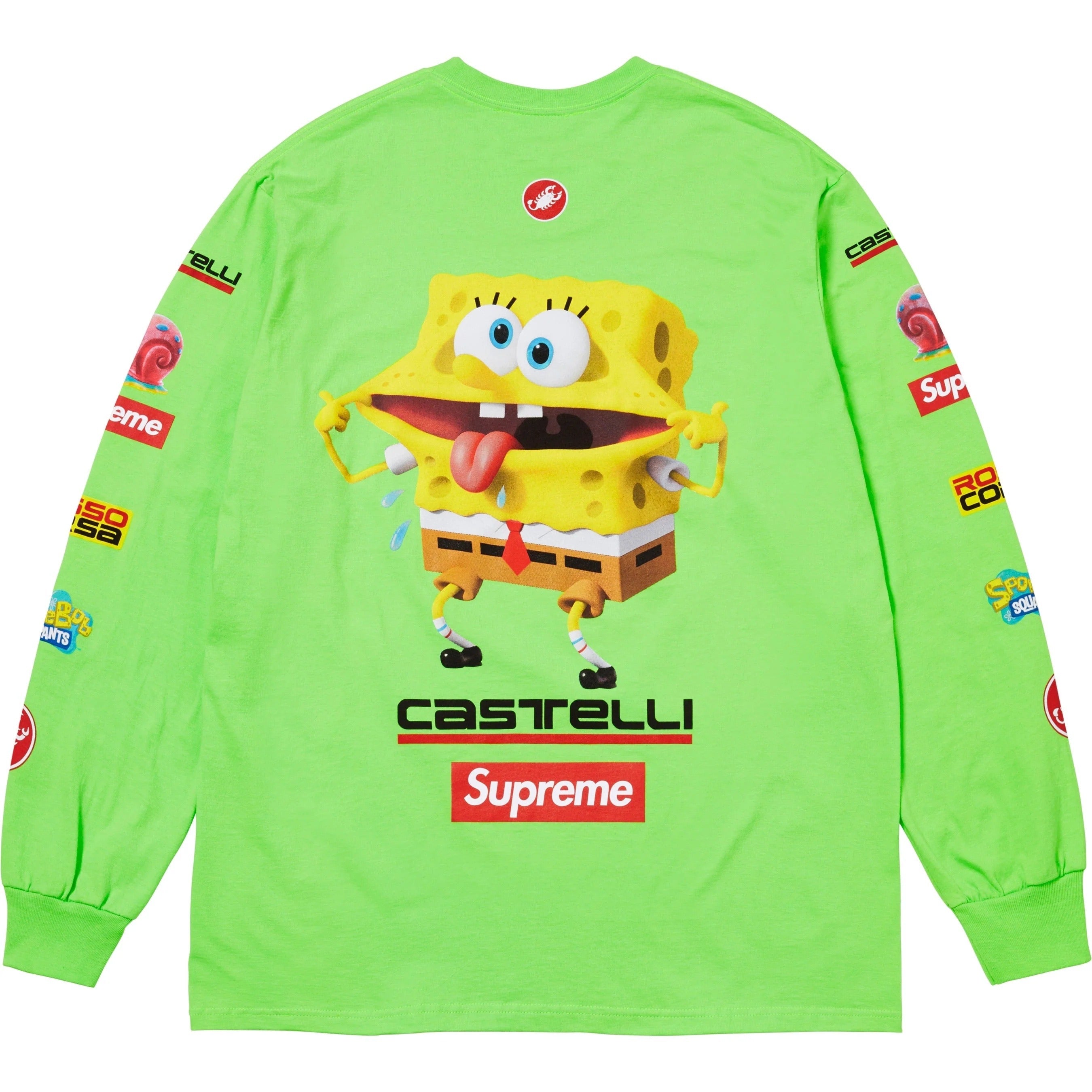 Supreme x SpongeBob SquarePants x Castelli Long Sleeve SS25 Green Size XXL