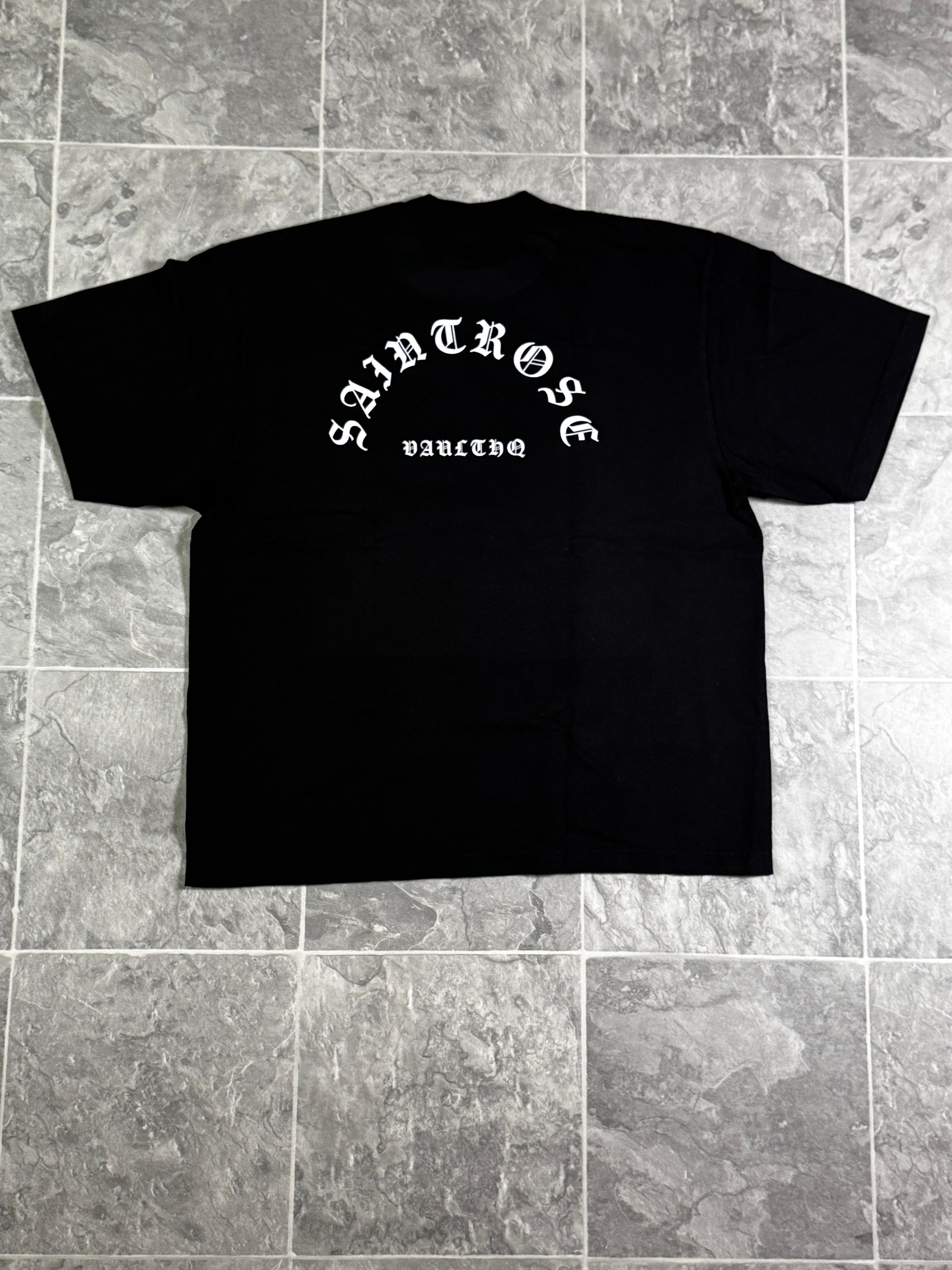 Saintrose Graphic T Shirt Renaissance Art Print Black Premium Streetwear Vaulthq