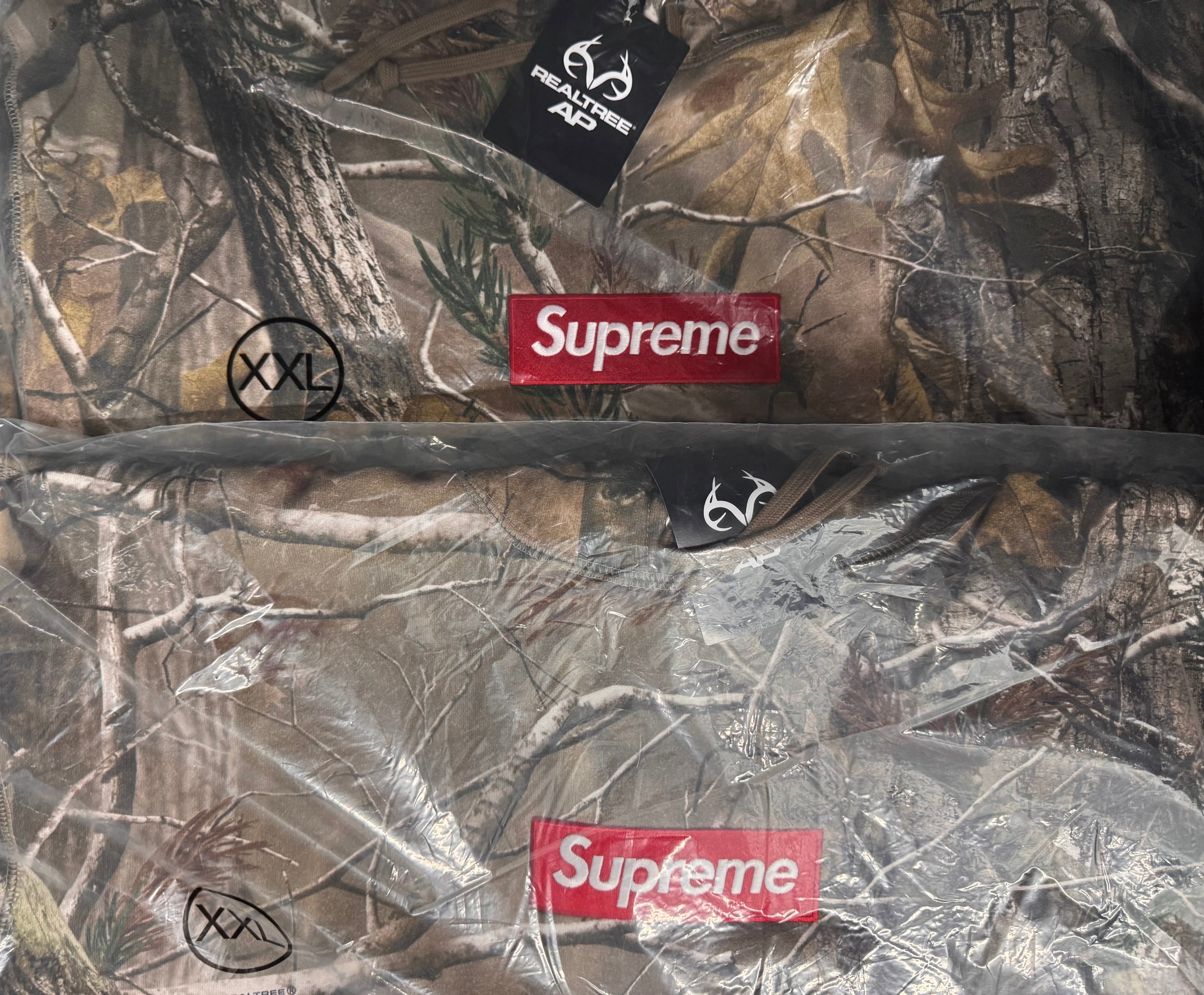 Supreme Box Logo Hooded Sweatshirt Real Tree Camo Size XXL FW25