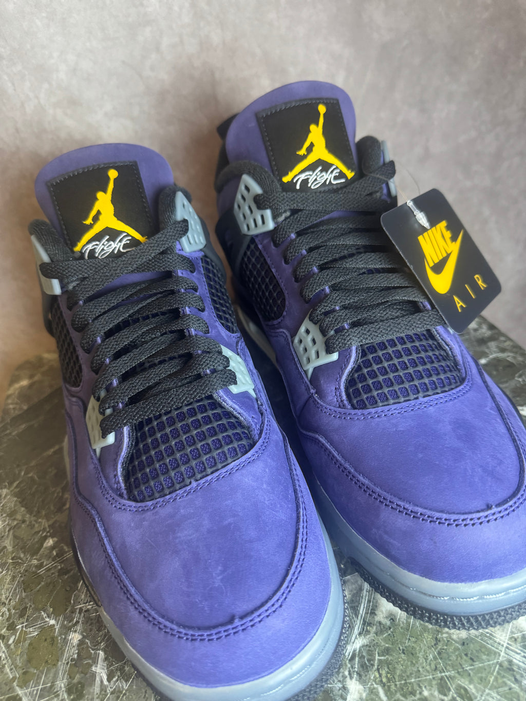 Air Jordan 4 Retro Lakers Imperial Purple DS Size 12 Brand New In Hand