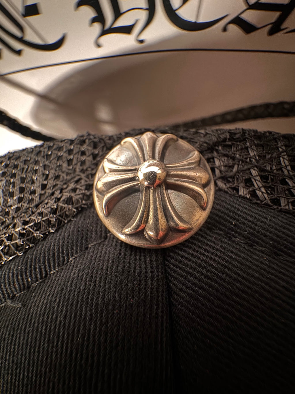 Chrome Hearts Las Vegas Exclusive Trucker Hat Black Mesh Snapback Authentic