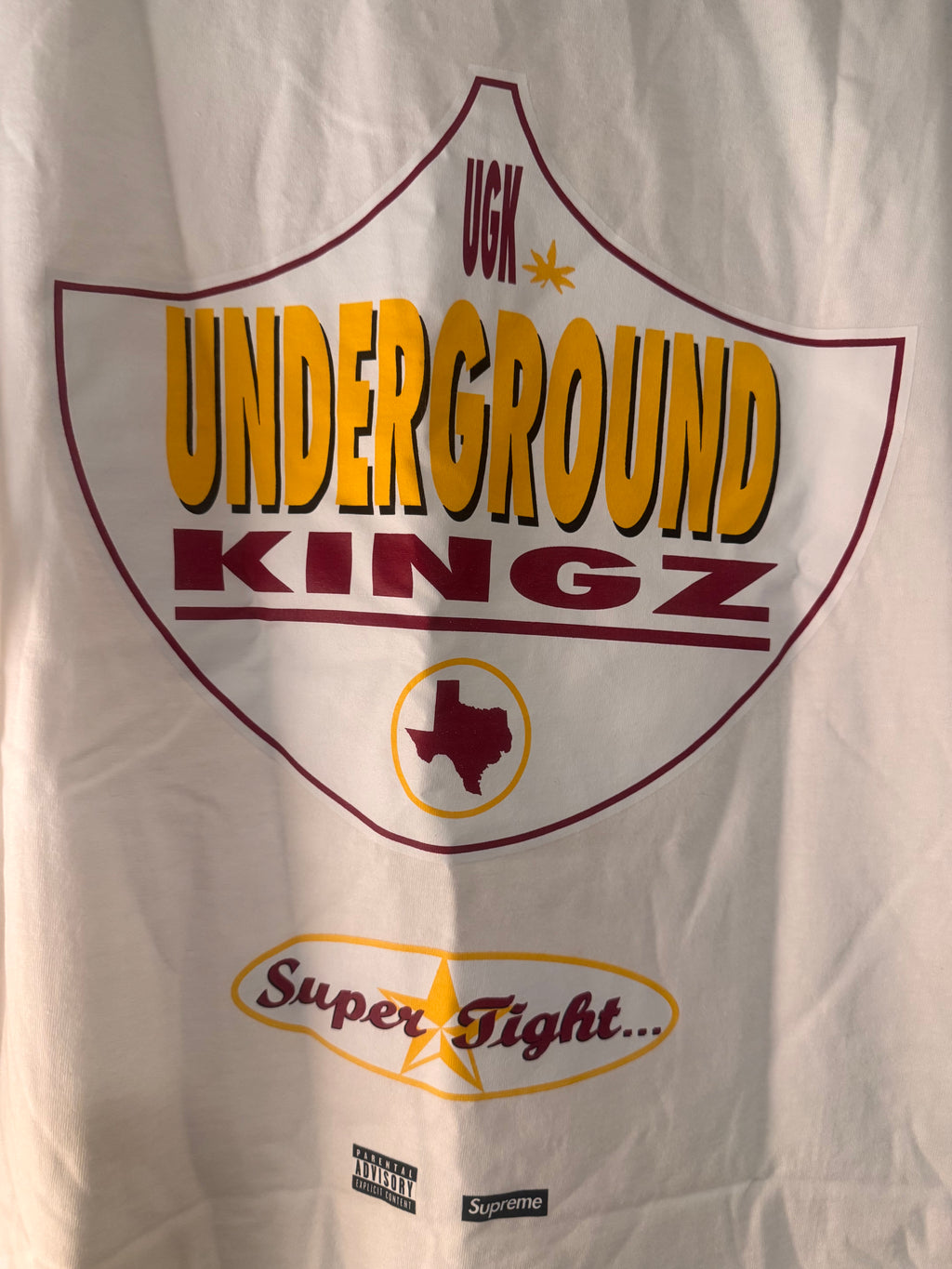 Supreme UGK Super Tight T Shirt White Size XL SS24