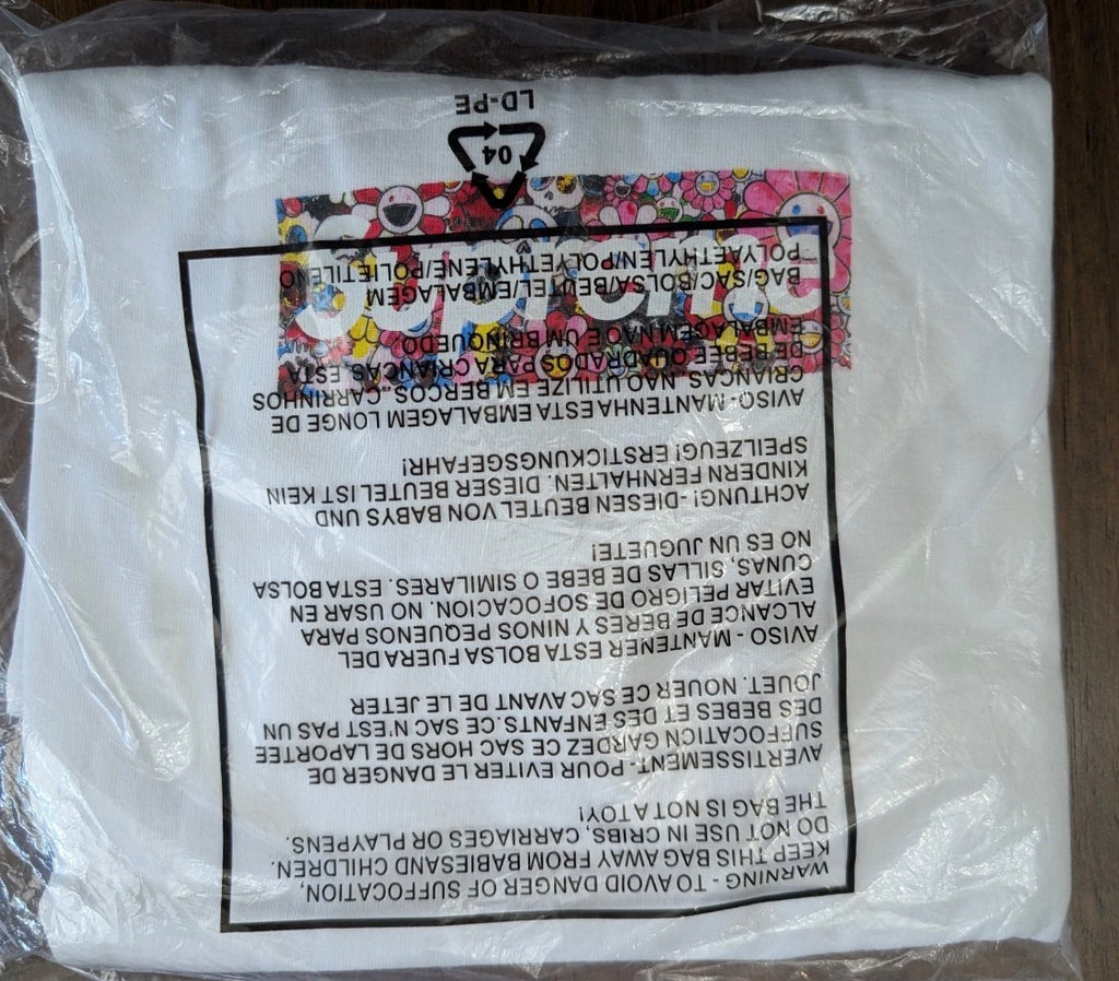 Supreme Takashi Murakami COVID 19 Relief Box Logo T Shirt White Large