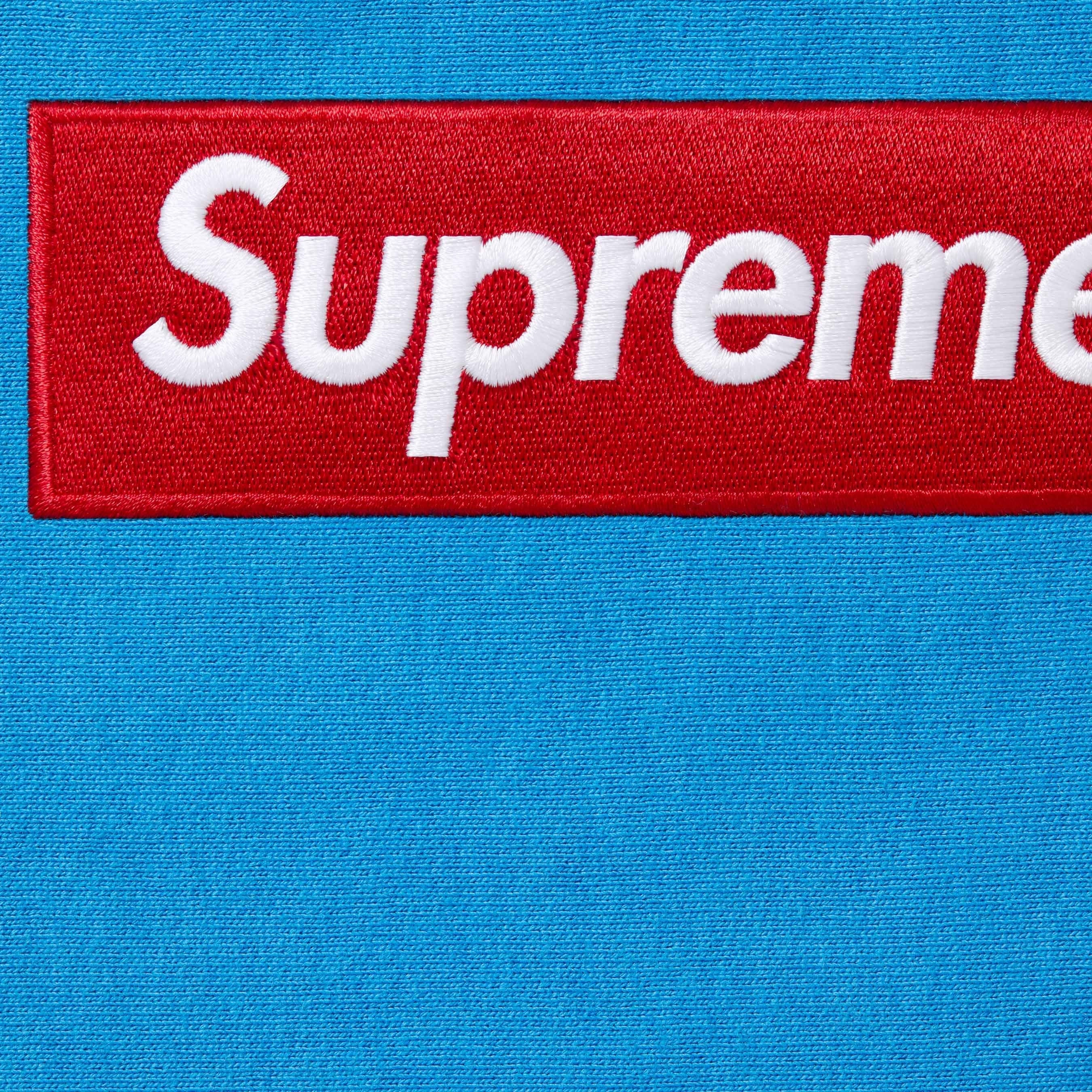 Supreme FW25 Box Logo Hooded Sweatshirt (Cyan) Size XXL