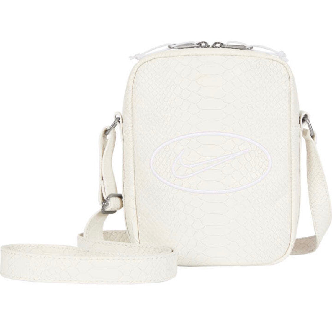 Nike x Supreme Snakeskin Shoulder Bag SS25 White