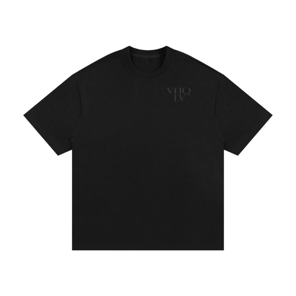 VHQLV Drop 01 Heavyweight Monogram Tee Black