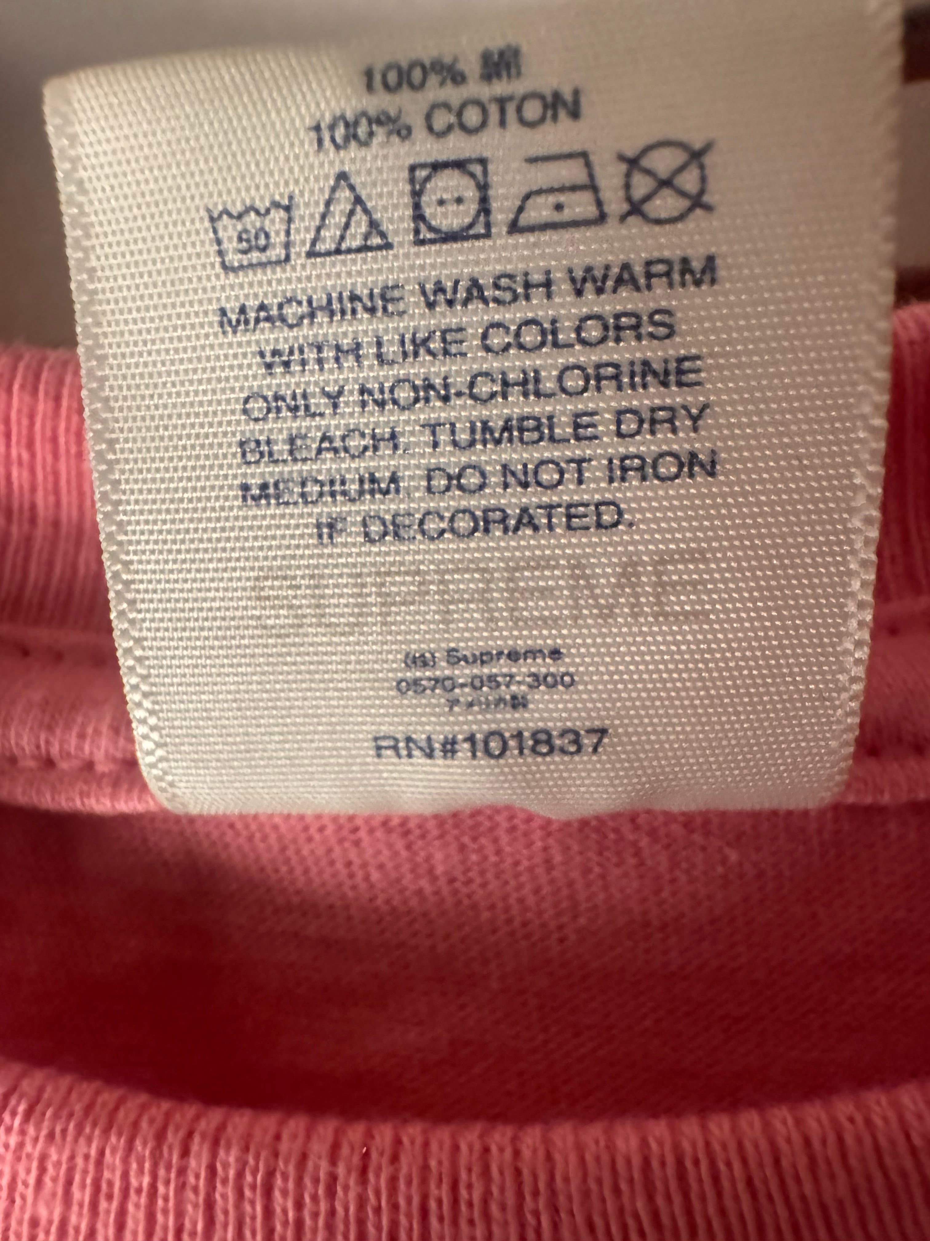 Supreme Congo Blue T Shirt (Pink) FW21 Size Large