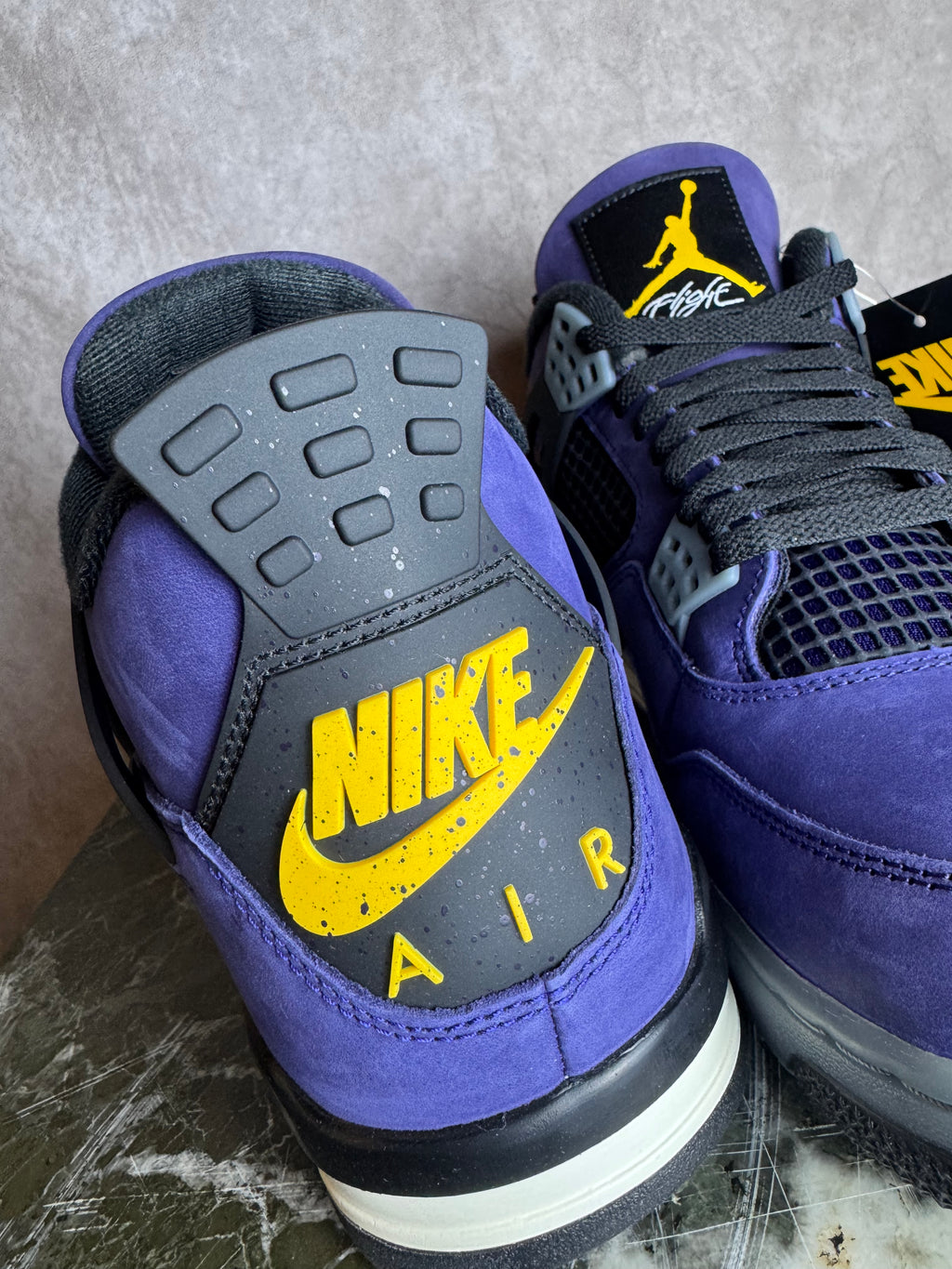 Air Jordan 4 Retro Lakers Imperial Purple DS Size 12 Brand New In Hand