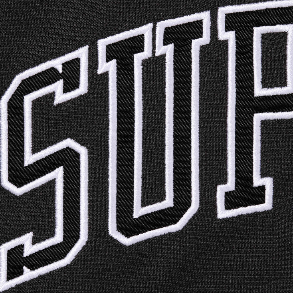 Supreme Chicago White Sox Hooded Baseball Jersey Black FW25 Size XL