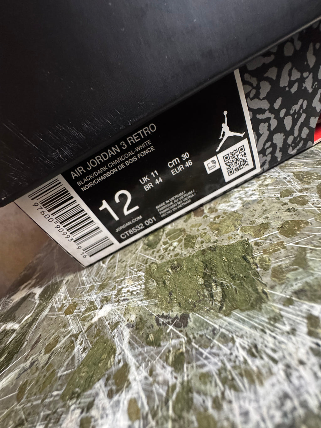 Air Jordan 3 Retro “Black Cat” (2025) Size 12