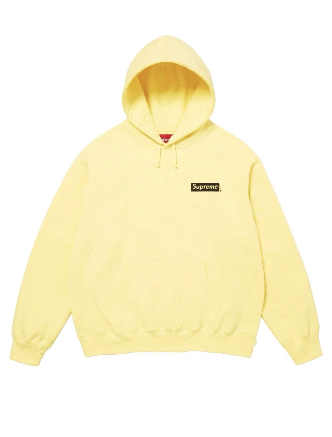 Supreme President Hooded Sweatshirt FW25 Light Yellow | Size XL