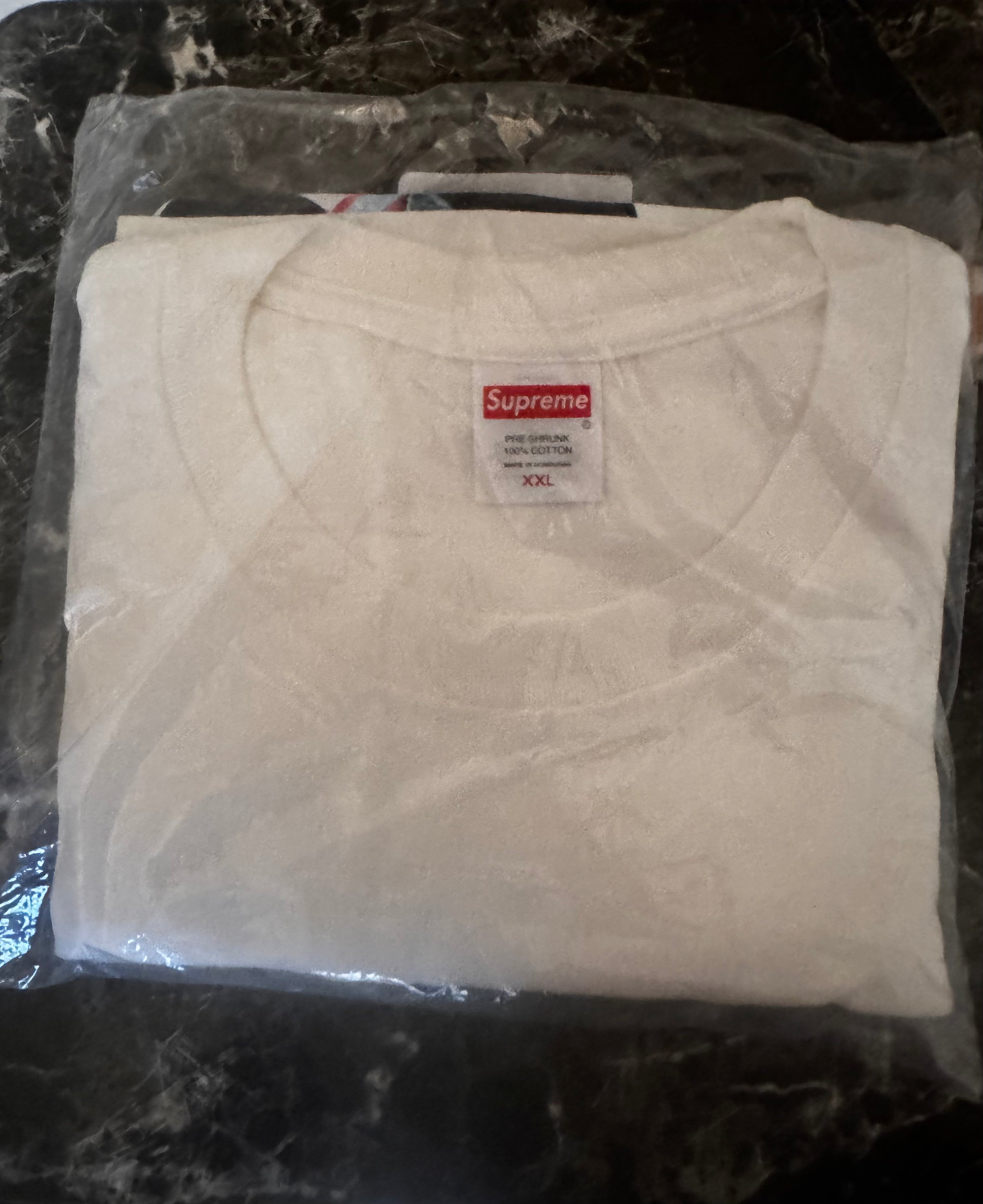 Supreme God Save Us Tee White XXL SS26 Week 7