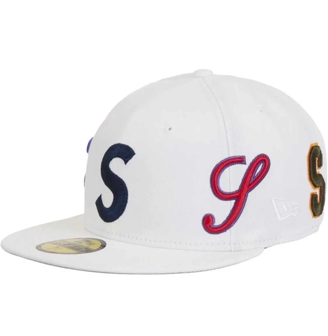 Supreme Multi S Logo New Era® 59FIFTY Fitted Hat White SS25 Size 7 1/8