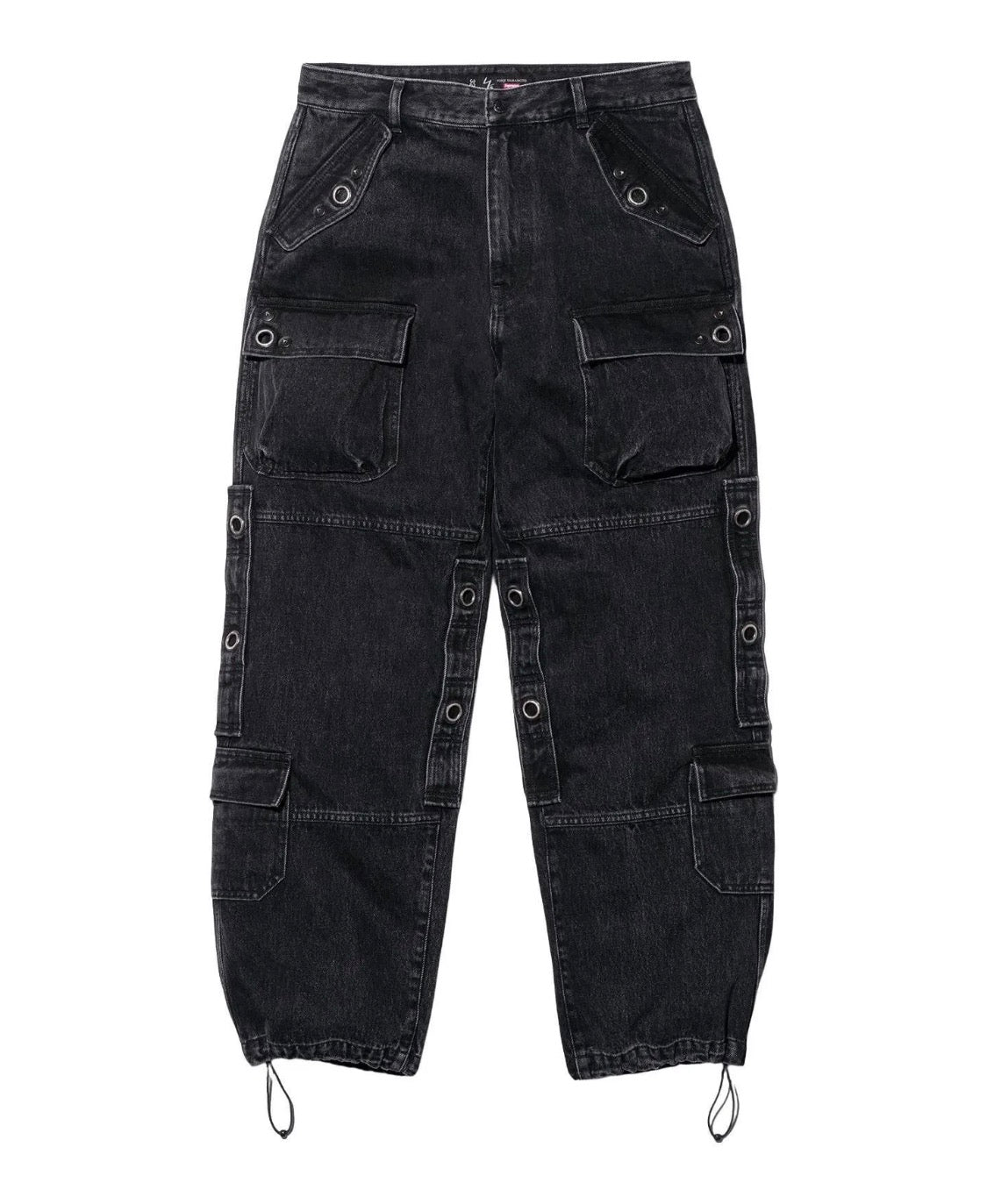 Supreme x Y’s by Yohji Yamamoto Denim Utility Pant Washed Black FW25 Size 38