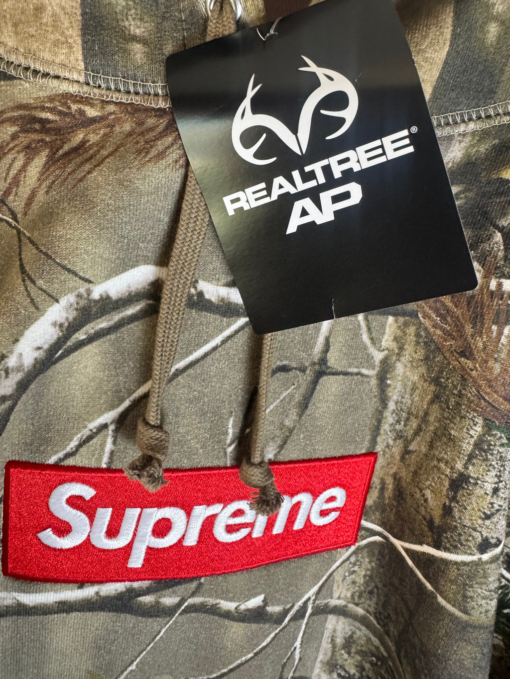 Supreme Box Logo Hooded Sweatshirt Real Tree Camo Size XXL FW25