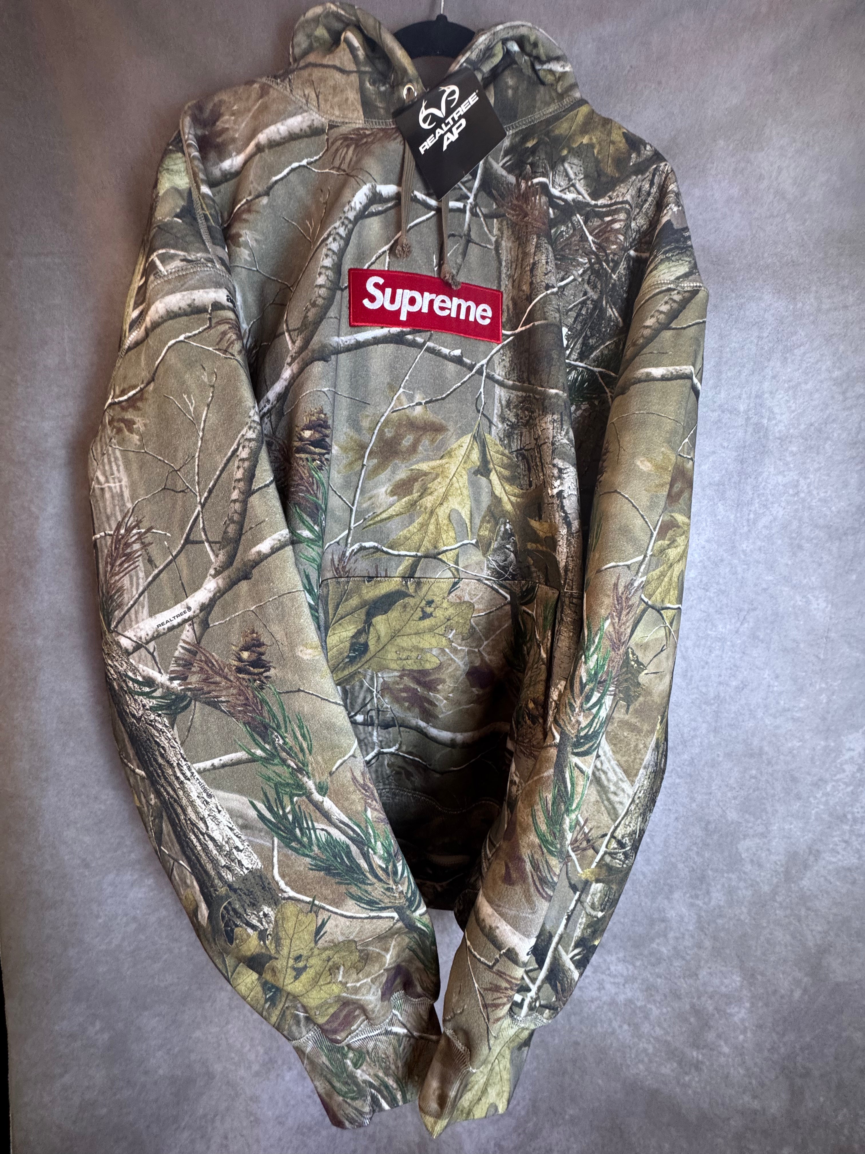 Supreme Box Logo Hooded Sweatshirt Real Tree Camo Size XXL FW25