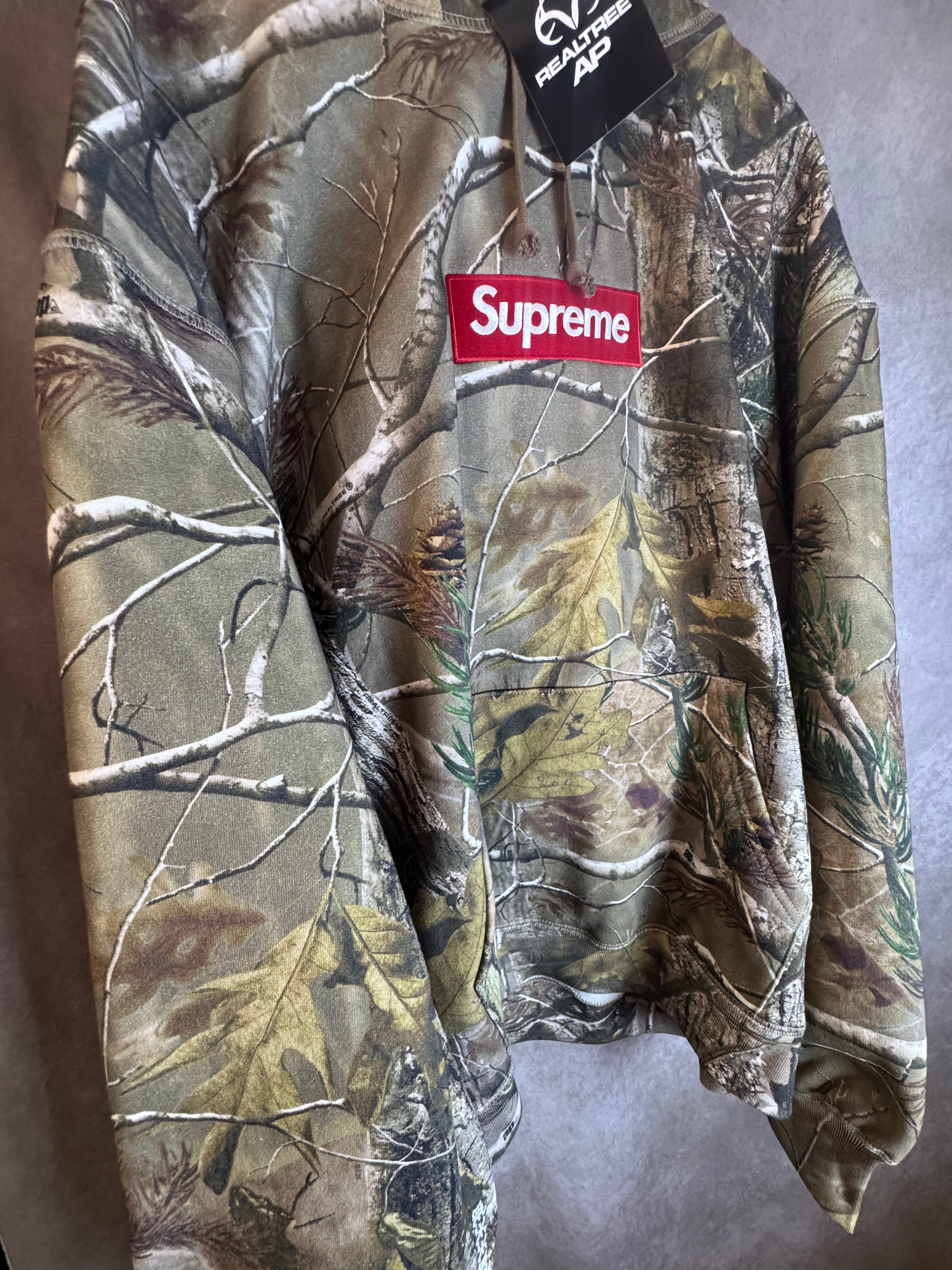 Supreme Box Logo Hooded Sweatshirt Real Tree Camo Size XXL FW25