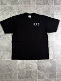Saintrose 333 Minimal T Shirt Black Premium Cotton Streetwear Vaulthq