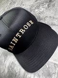 Saint Rose Gothic Embroidered Cap Black Curved Brim Premium Vaulthq