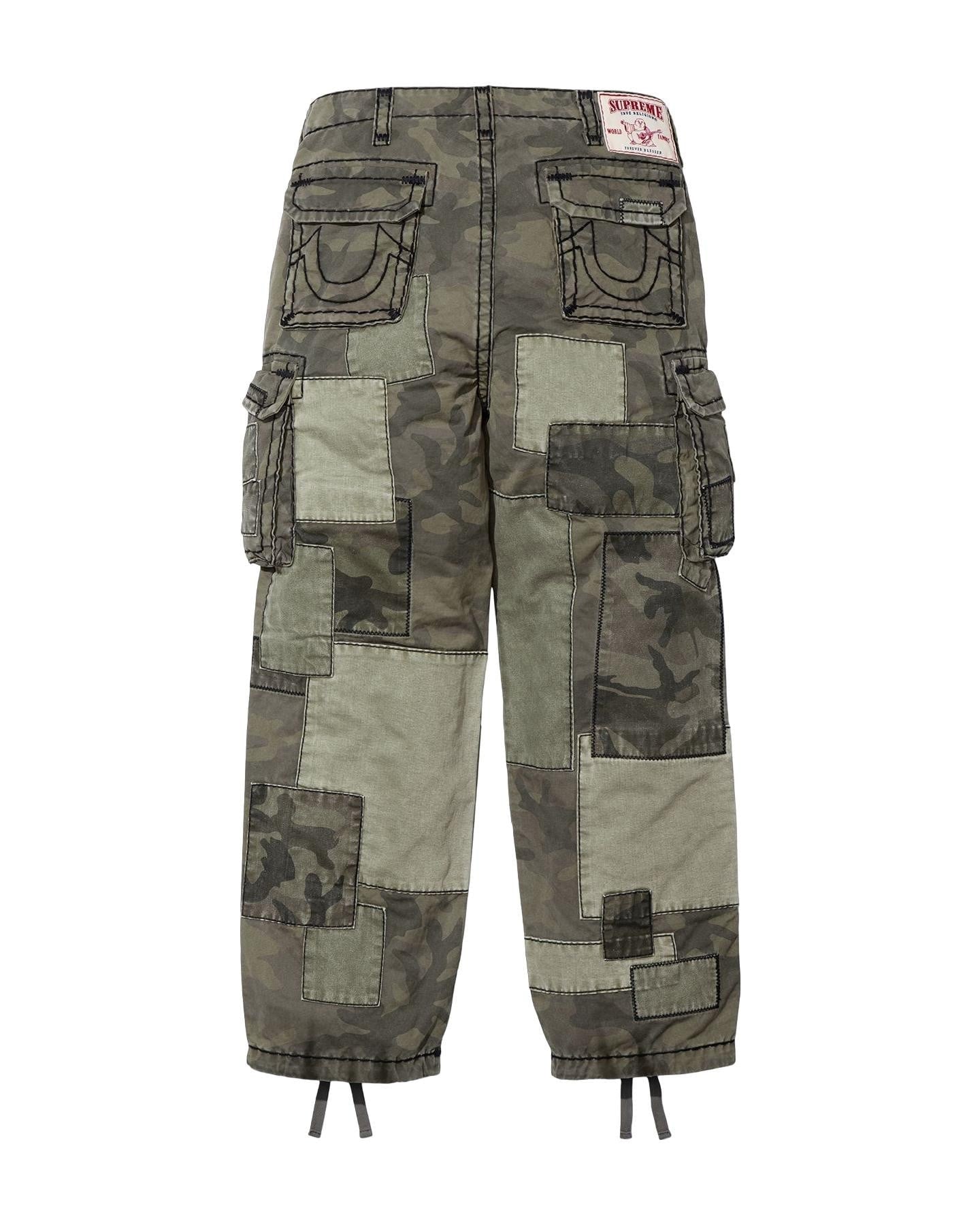 Supreme®/True Religion® Patchwork Cargo Jean Olive Camo FW25 Size 38