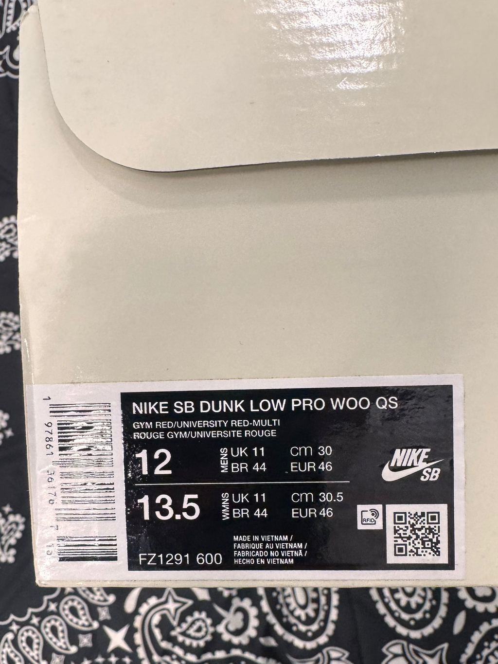 Nike SB Dunk Low Pro “Wizard Of Oz” Size 12 – Brand New Deadstock In Box