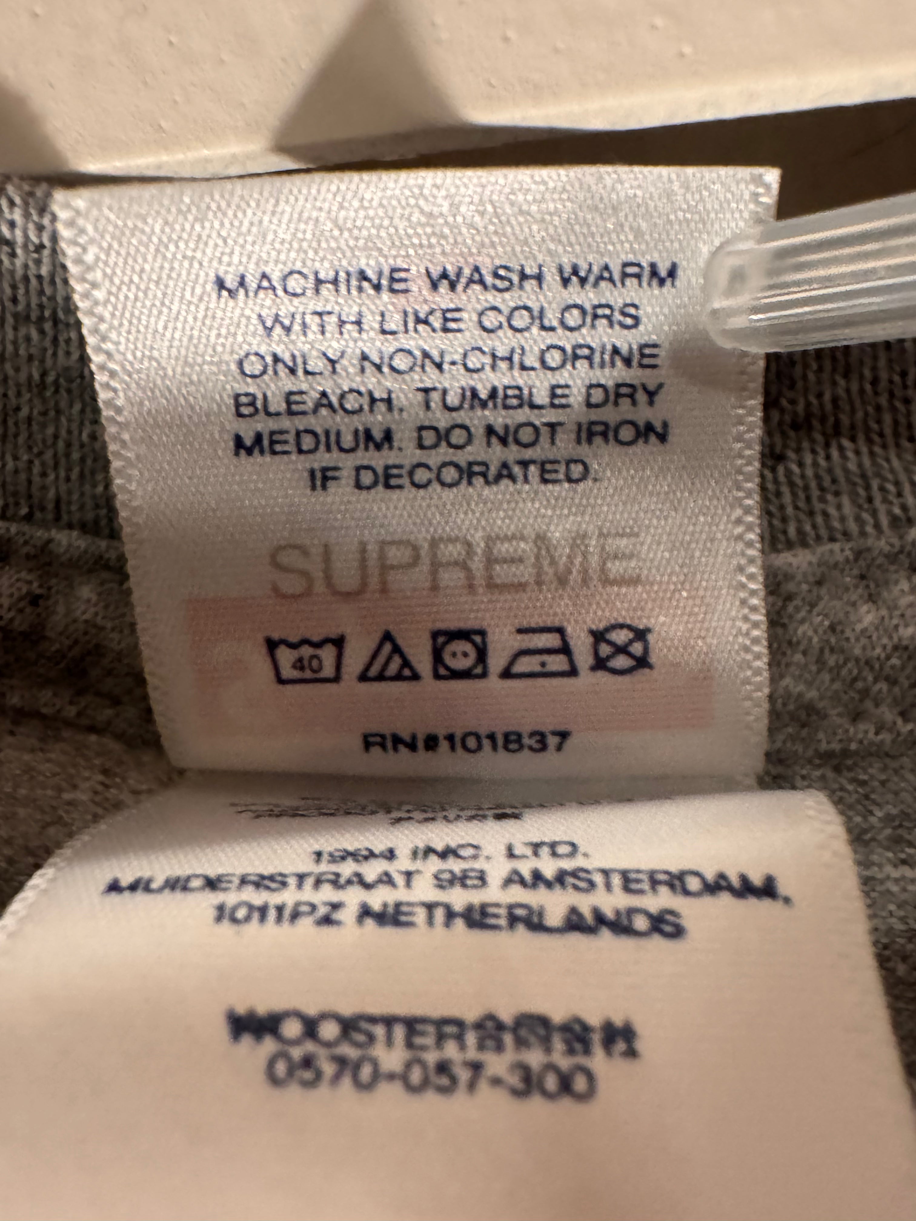 Supreme Nuns Tee Heather Grey Size XL FW22 Deadstock