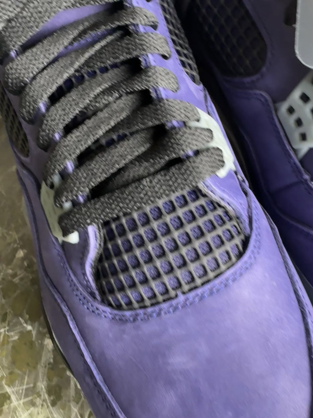 Air Jordan 4 Retro Lakers Imperial Purple DS Size 12 Brand New In Hand